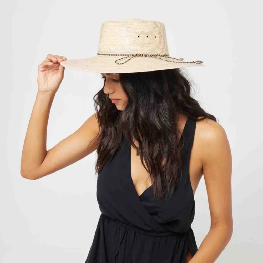L*Space Cream Straw Sun Hat